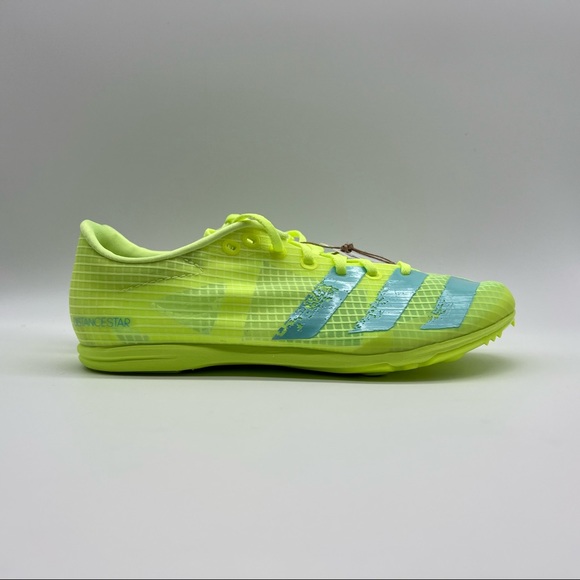 adidas Distancestar Womens Running Spikes - Track and Field, Yellow, Size 7.5 - Picture 4 of 7
